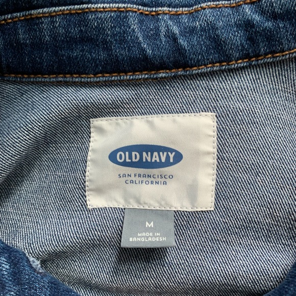 medium dark blue denim jacket from old navy - Picture 2 of 2